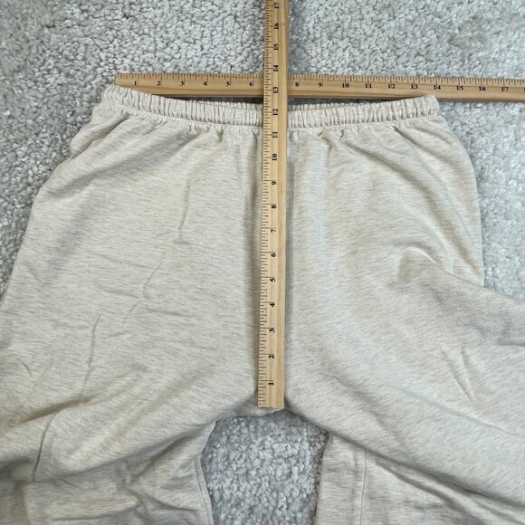 Aerie Offline OTT Fleece Super Wide Leg Pant Cream - Picture 9 of 11